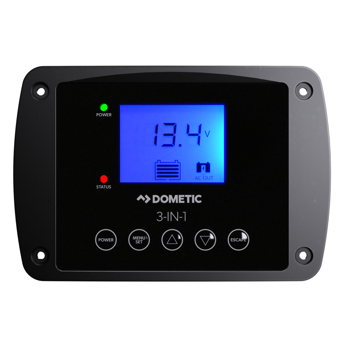Included LCD remote display