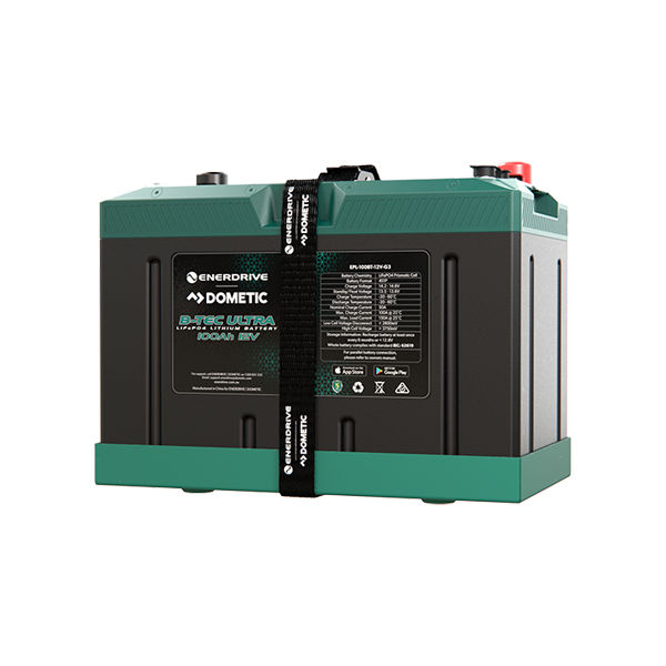 Enerdrive Dometic B-TEC Ultra 12V 100Ah IP67 lithium battery