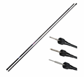 Reelax carbon fibre two-piece tag pole with three interchangeable applicators