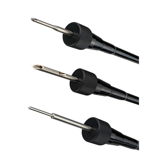 Reelax two-piece carbon fibre tag pole and accessories