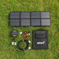 Sphere 200W Solar Blanket Kit with MPPT controller, extension lead, battery clips and carry bag